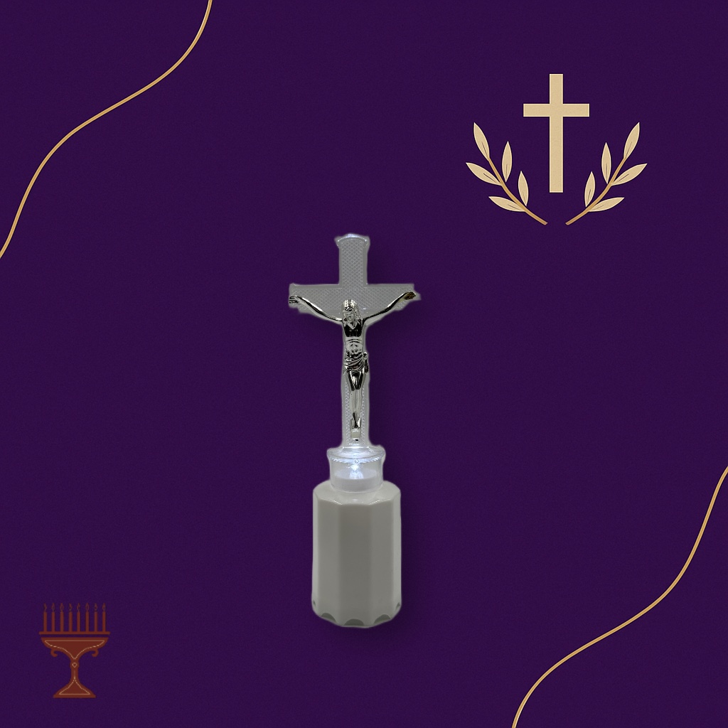 Κερί Μπαταρίας σε Σχήμα Σταυρού – Λευκό