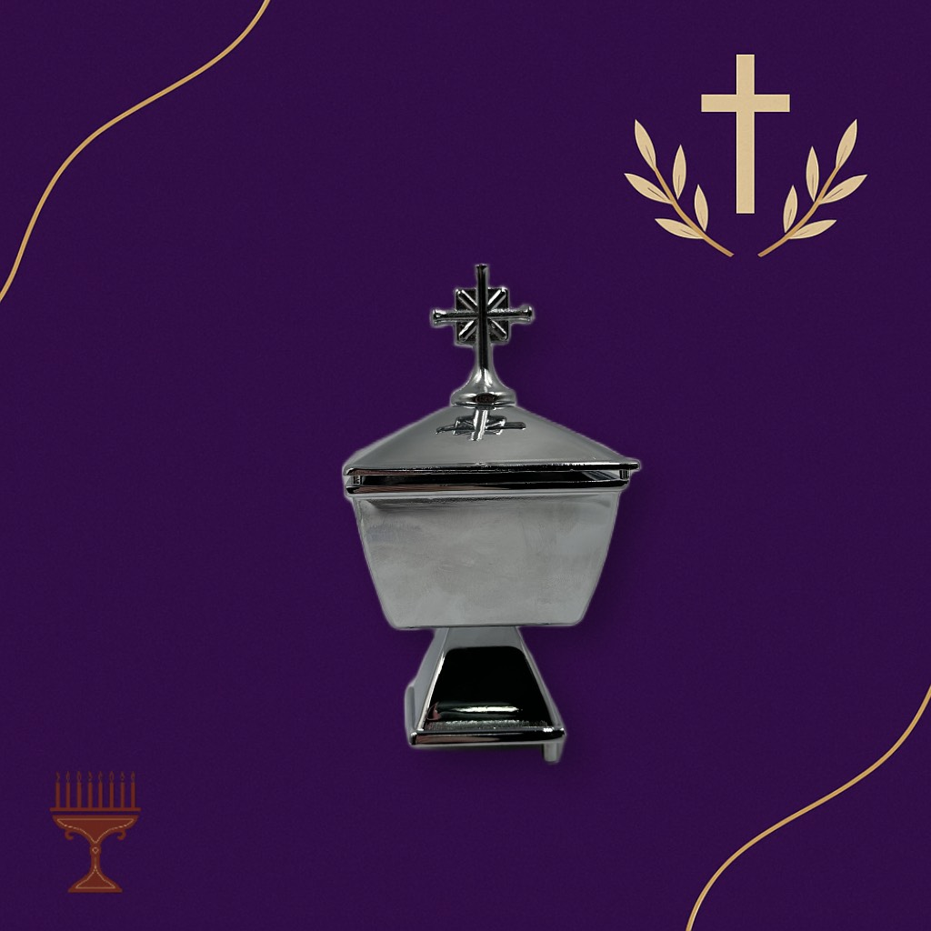 Θυμιατό Μνημείου – Τετράγωνο Σφυρήλατο - Χρώμιο Λείο 15×9