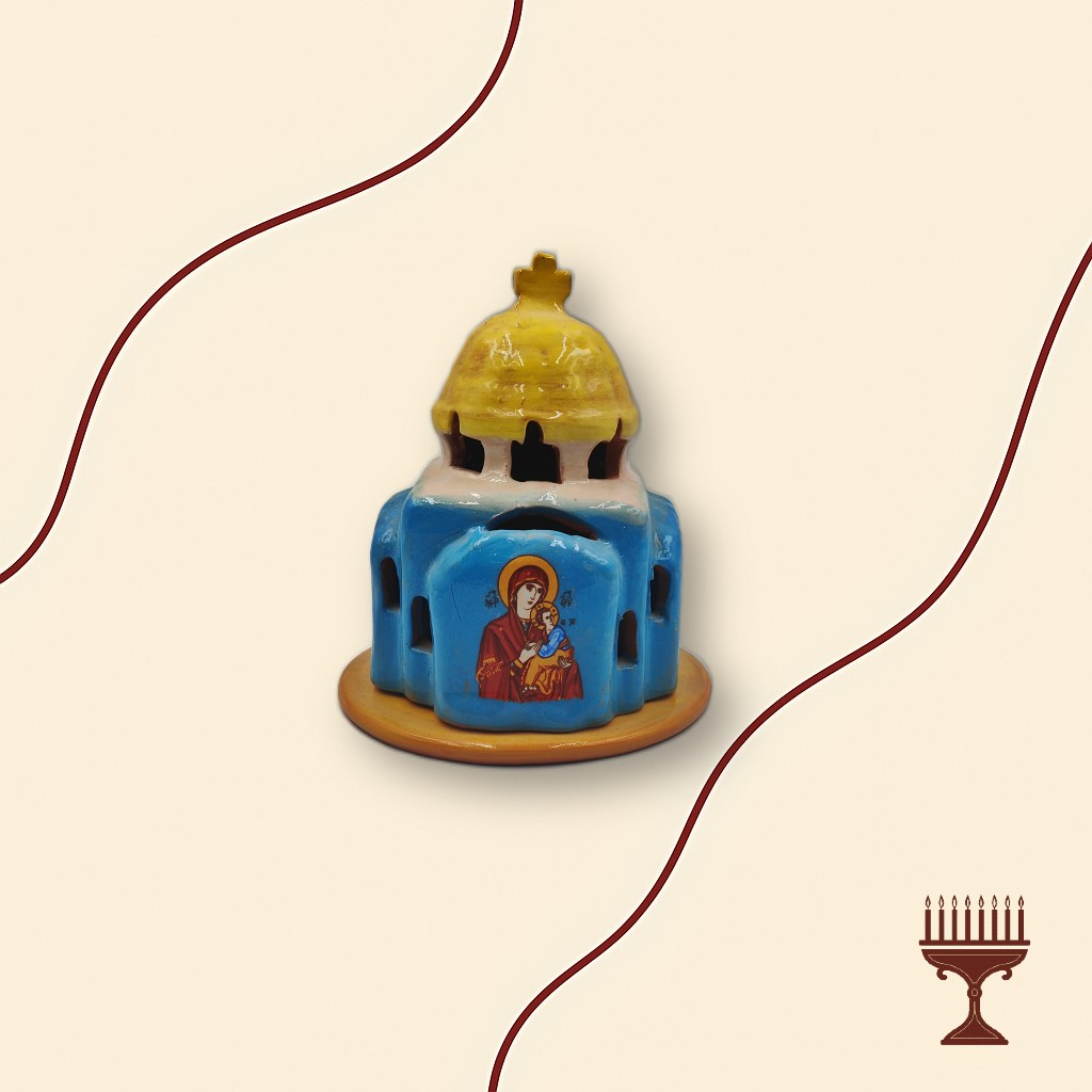 Καντήλα Εκκλησάκι με Πιάτο