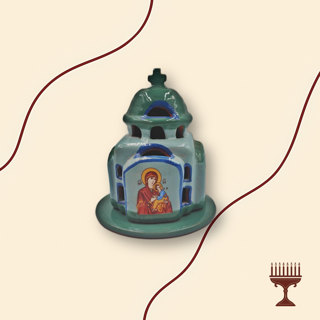 Καντήλα Εκκλησάκι Πράσινο