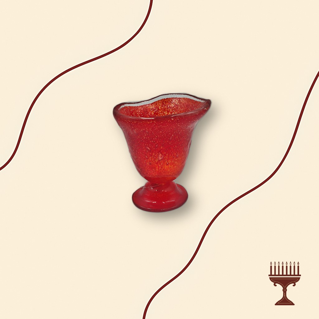 Επιτραπέζια Καντήλα από Φυσητό Γυαλί Οπαλίνα Κόκκινο