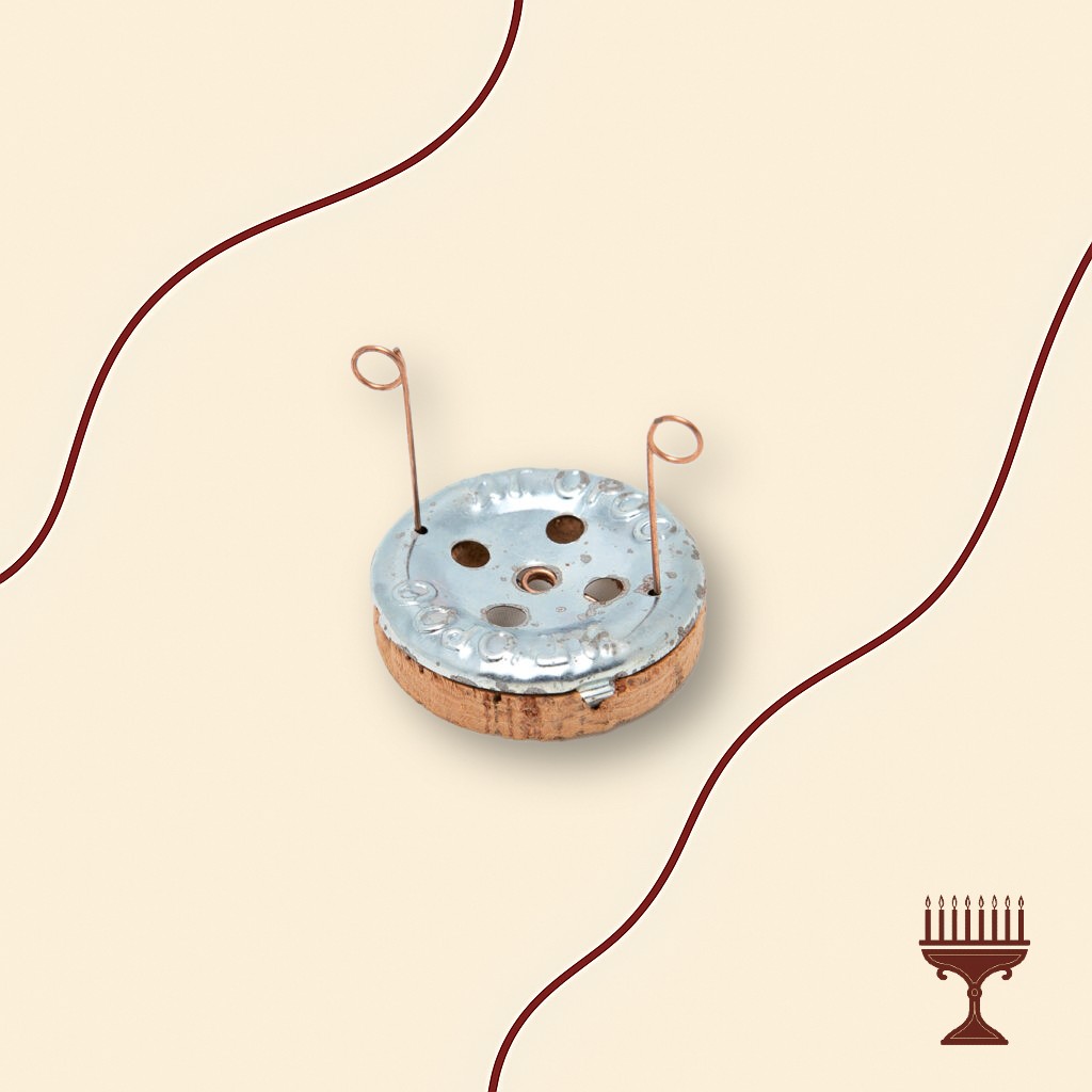 Καντηλήθρα Αγίου Όρους Μεταλλική με Φυσικό Φελλό