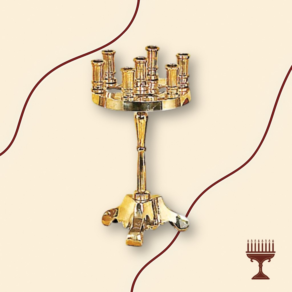 Κηροπήγιο Επτάκερο Μπρούτζινο Λείο – 17 εκ.