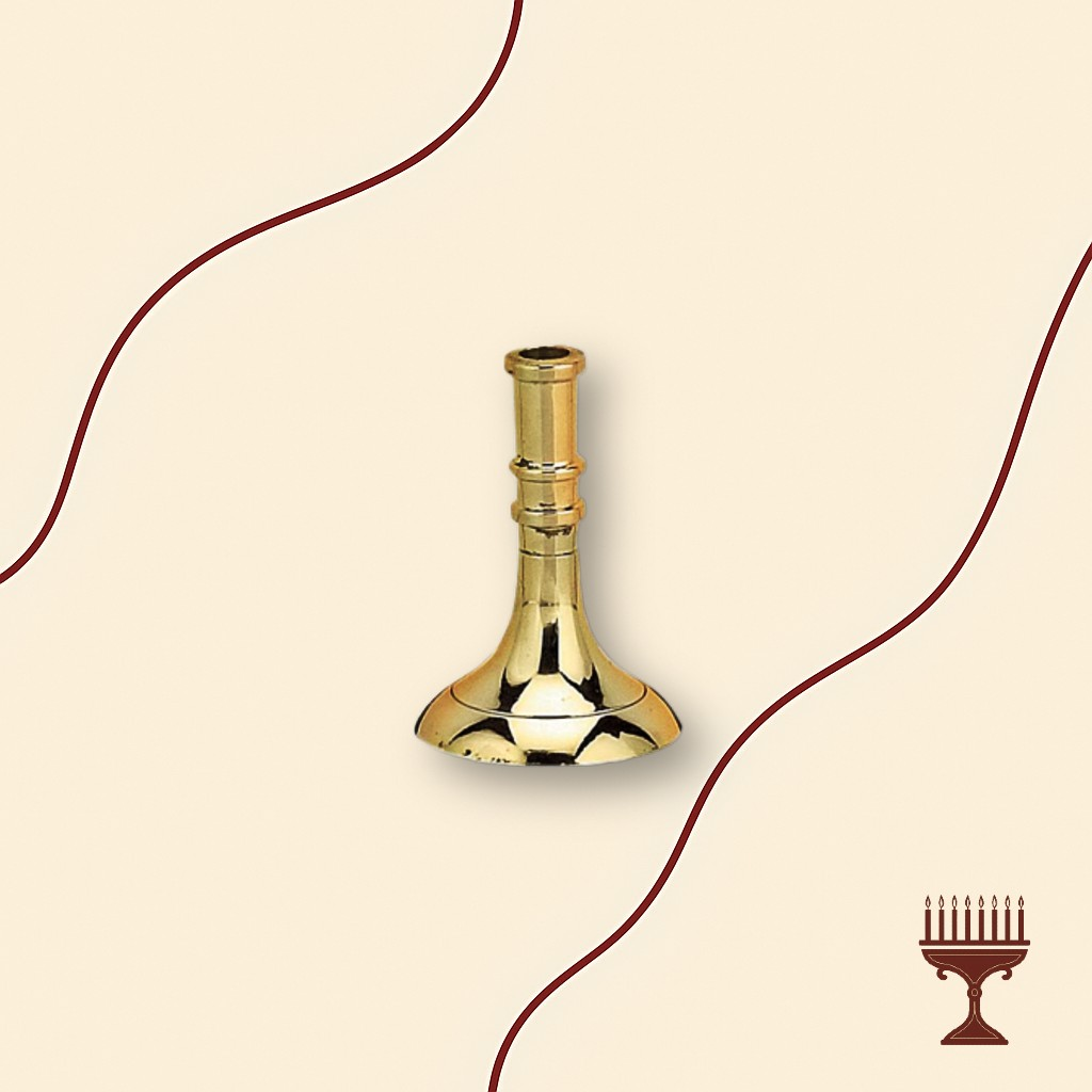 Κηροπήγιο Μονόκερο Μπρούτζινο Λείο – 6 εκ. Χρώμα Χρυσό