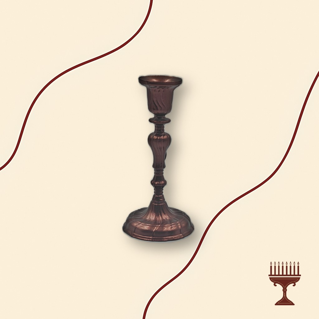 Κηροπήγιο Αλουμινίου Σκαλιστό – Μπρονζέ