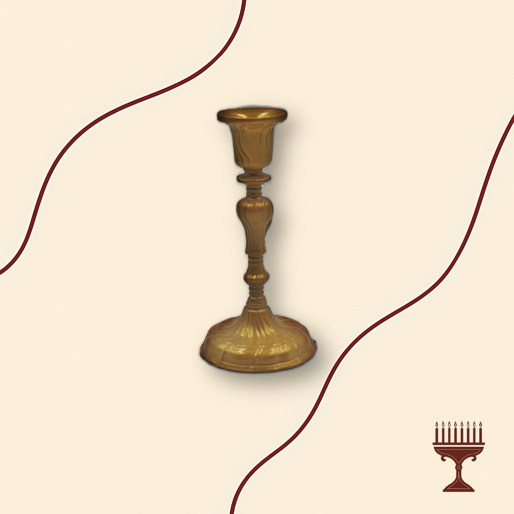 Κηροπήγιο Αλουμινίου Σκαλιστό – Χρυσό