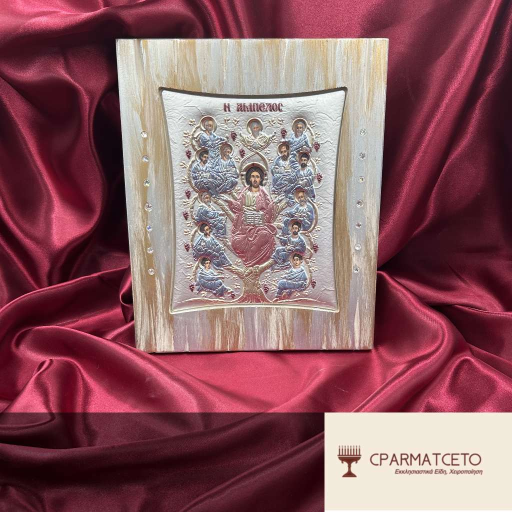 Εικόνα Άμπελος – Ξύλινη Εικόνα Shabby Chic Χειροποίητη