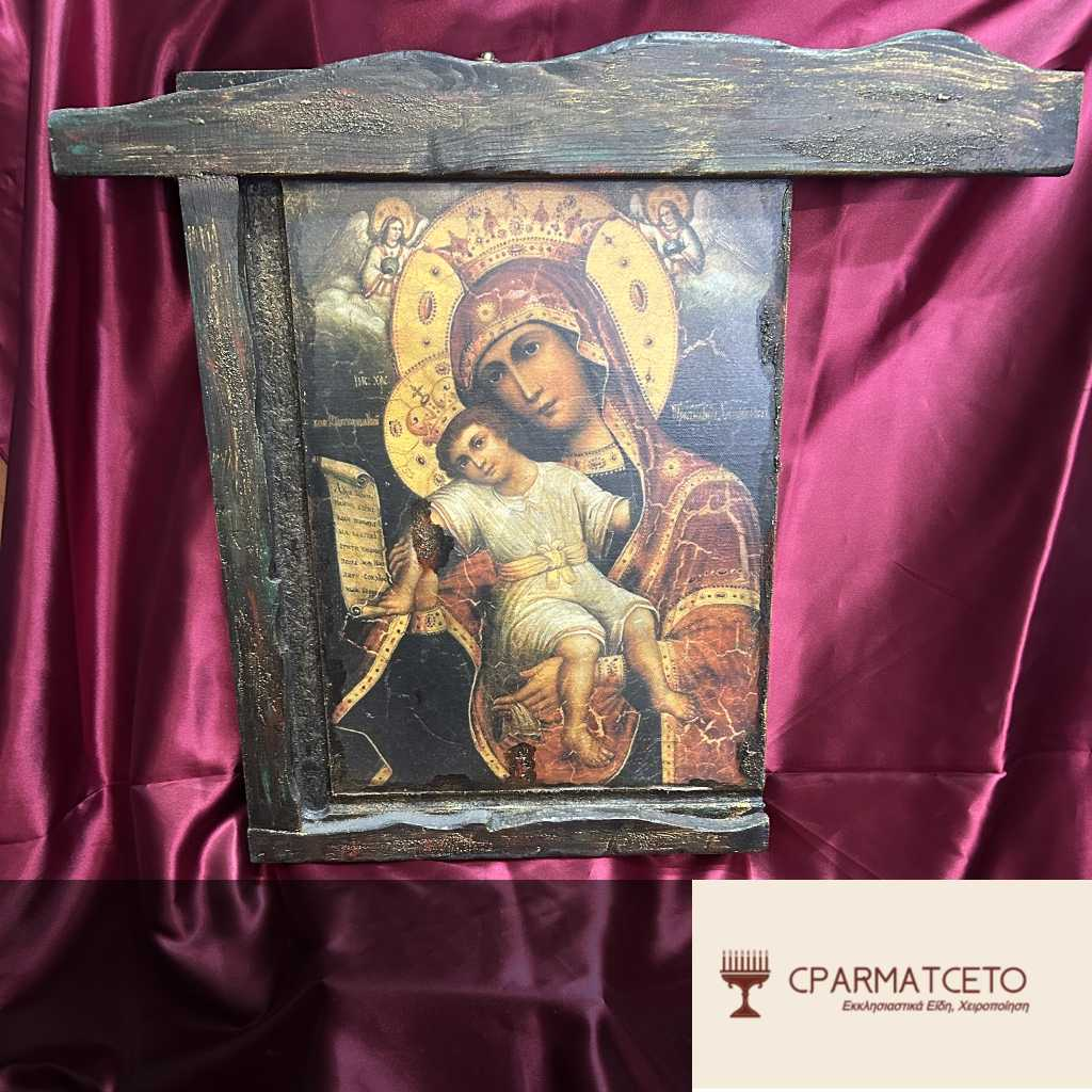 Παναγία Γλυκοφιλούσα – Συλλεκτική Χειροποίητη Εικόνα